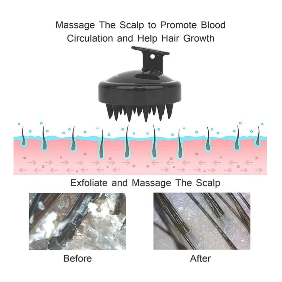 Silicone Scalp Massager Shampoo Brush