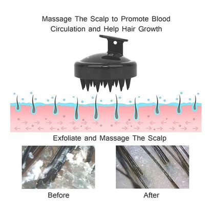 Silicone Scalp Massager Shampoo Brush