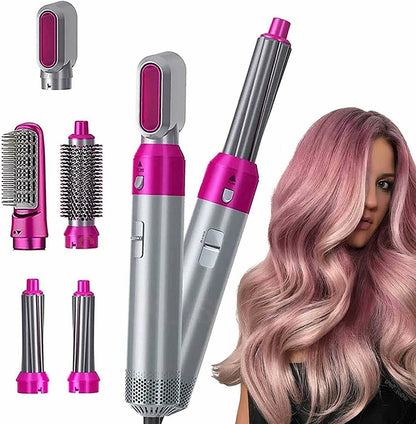 5-in-1 Hot Air Hair Styler – Hair Dryer, Curler & Straightener
